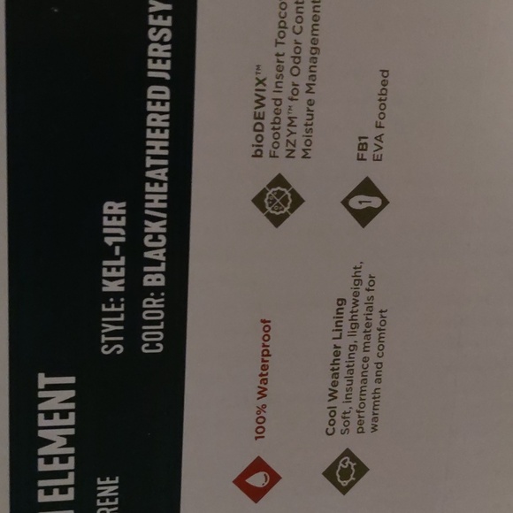 Nwt muck boot youth element Black/heathered jersey sub zero winter sz 4 - Picture 7 of 8